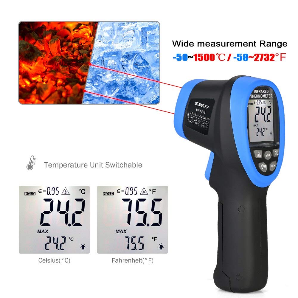 Industrial Laser Temperature Gun - 레이저 온도계 건 고온계, 적외선 온도계,