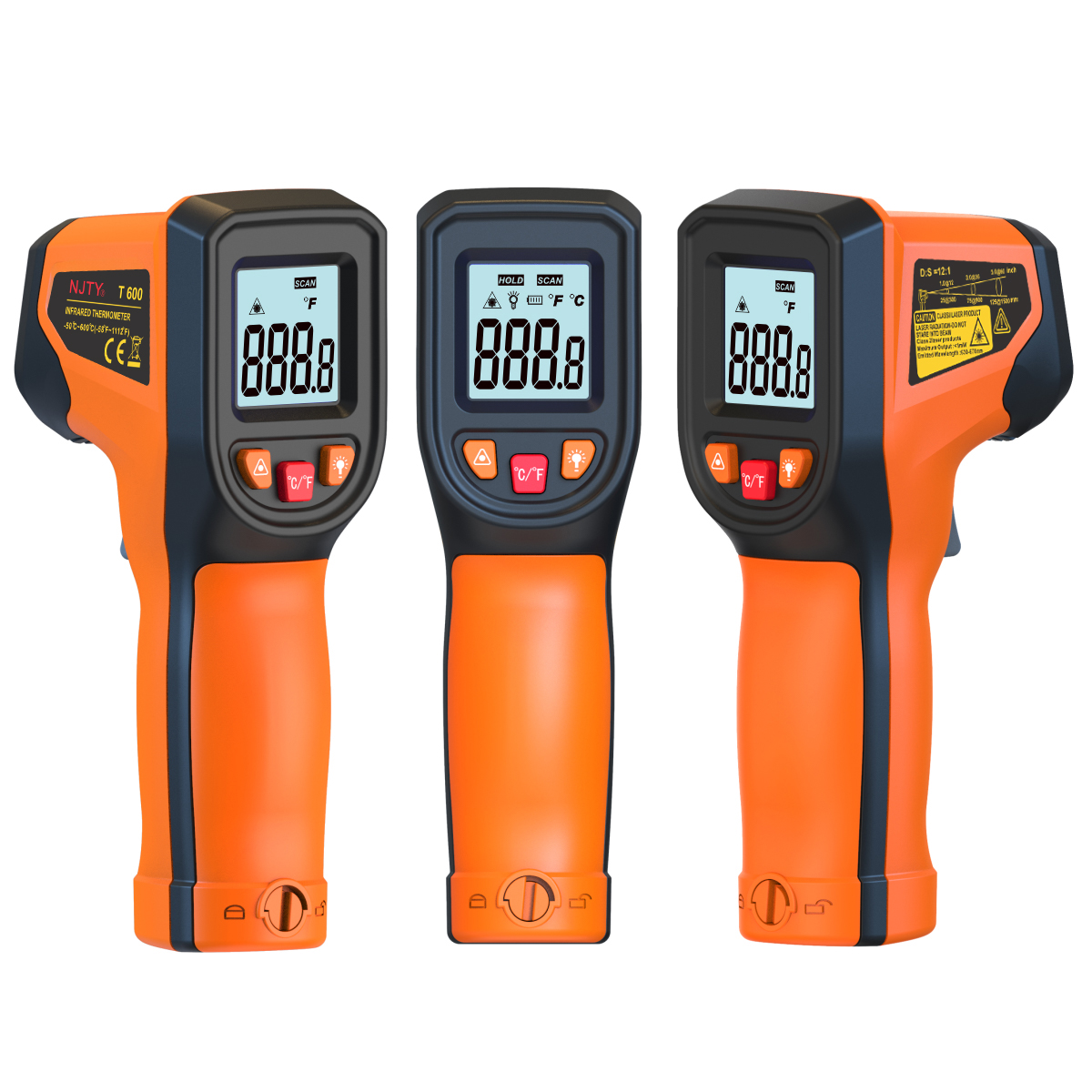 Industrial Laser Temperature Gun - 디지털 적외선 온도계 센서 휴대용 비접촉