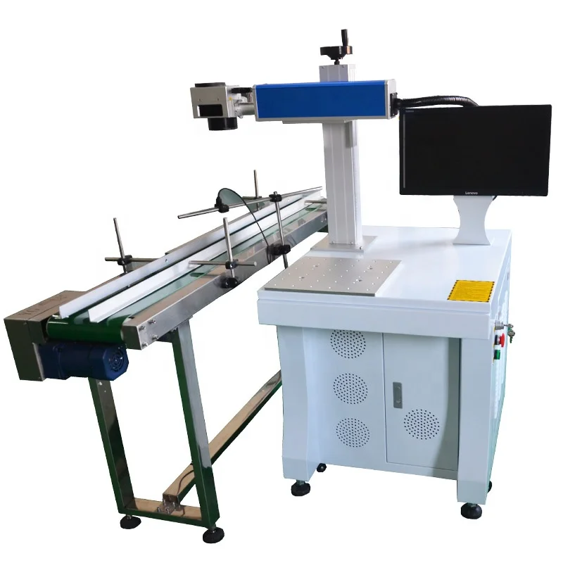 Laser Marking Machine - 2026년형 컨베이어 벨트가 있는 20W 30W