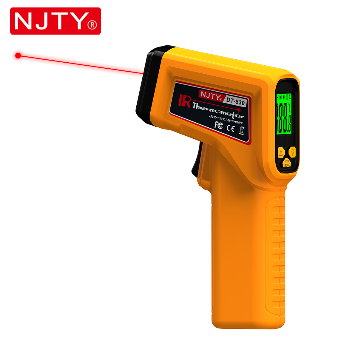 Industrial Laser Temperature Gun - NJTY 적외선 온도계 레이저 비접촉 온도