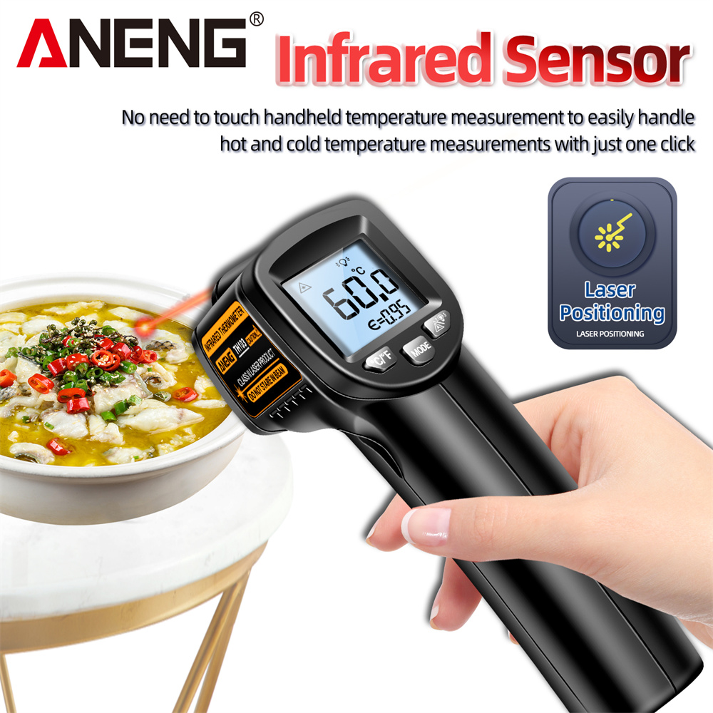 Industrial Laser Temperature Gun - 적외선 레이저 온도계 산업용 온도 총