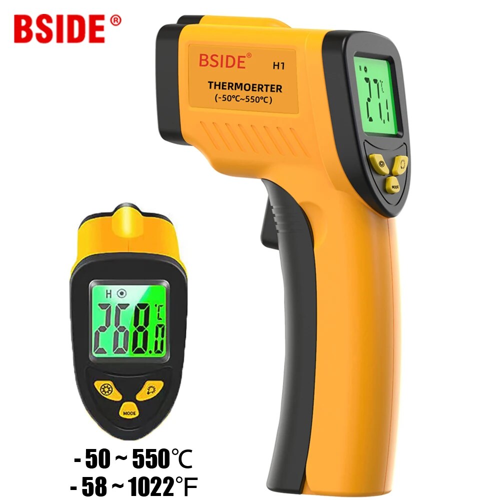 Industrial Laser Temperature Gun - 디지털 적외선 온도계 비접촉 디지털 레이저