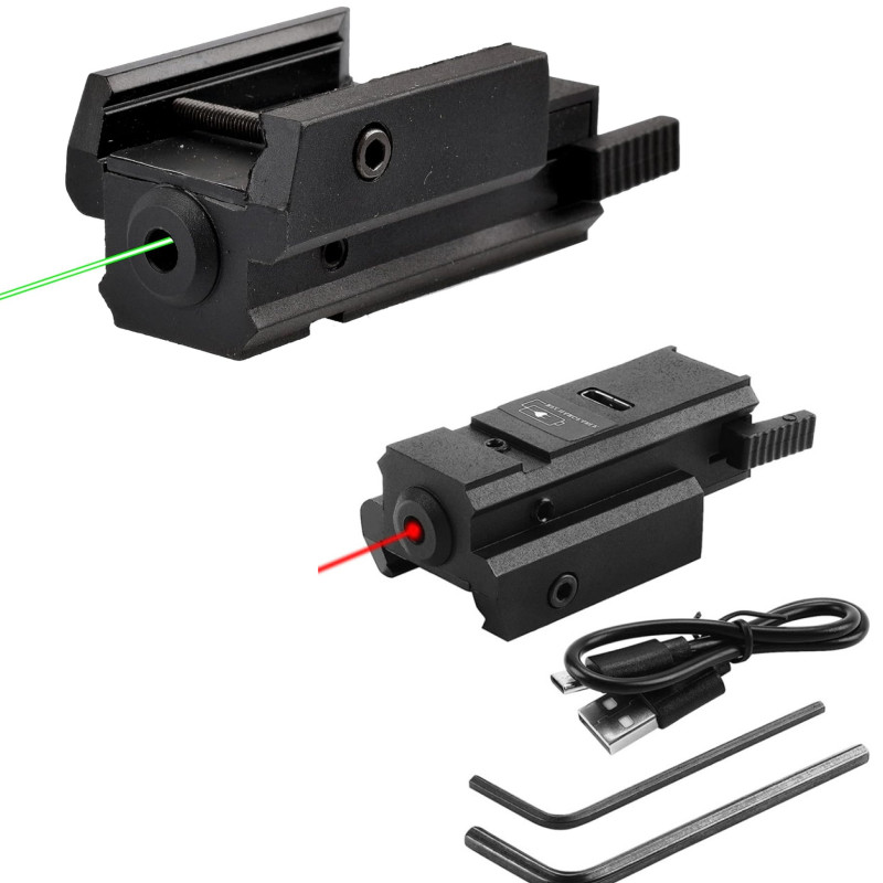 Industrial Laser Pointer - 11mm 20mm 레일 글록 충전식 레이저용