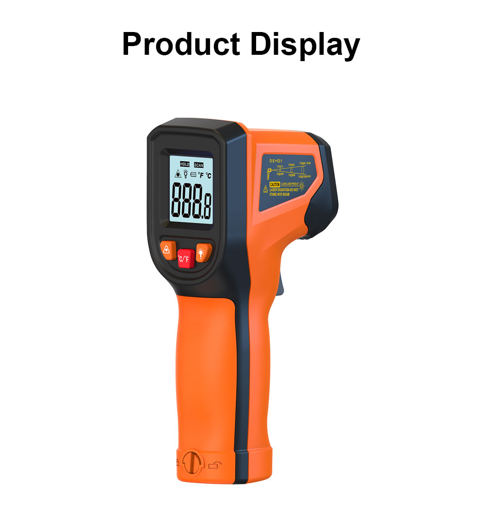 Industrial Laser Temperature Gun - T600 T600A 디지털 적외선 온도계 (-50~)
