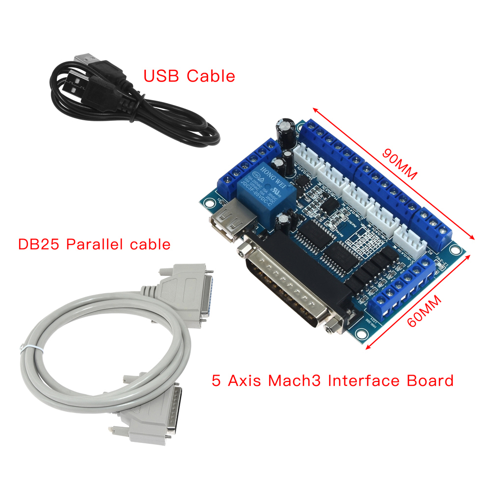 Breakout Board Mach3 - 5 축 CNC MACH3 브레이크아웃 보드,