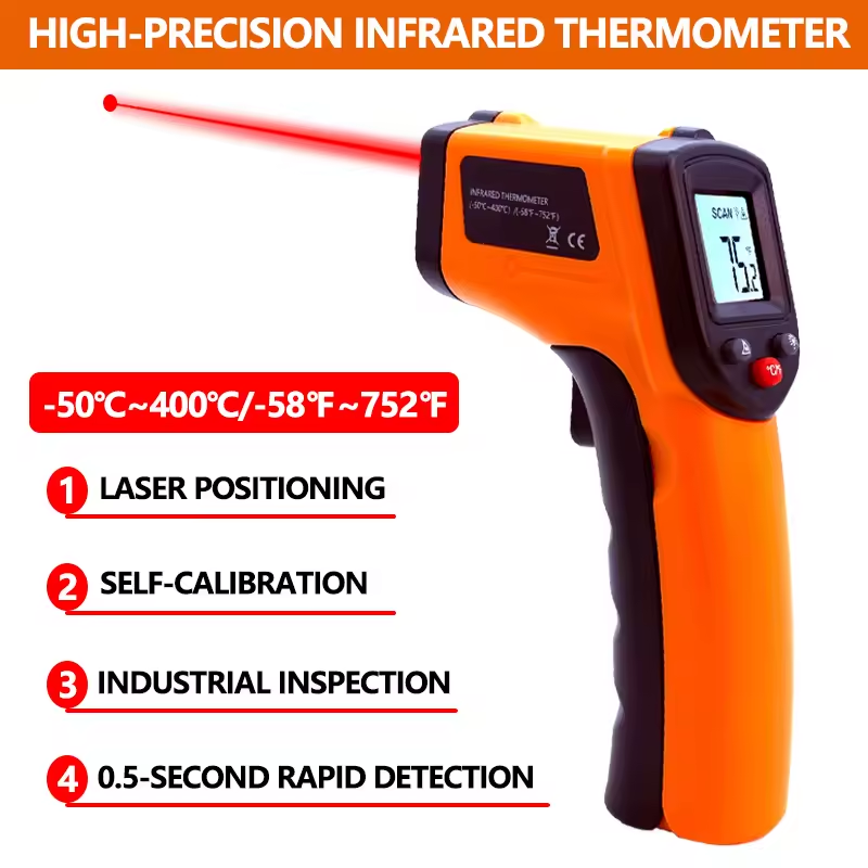 Industrial Laser Temperature Gun - 휴대용 적외선 온도계 비접촉식 레이저 열