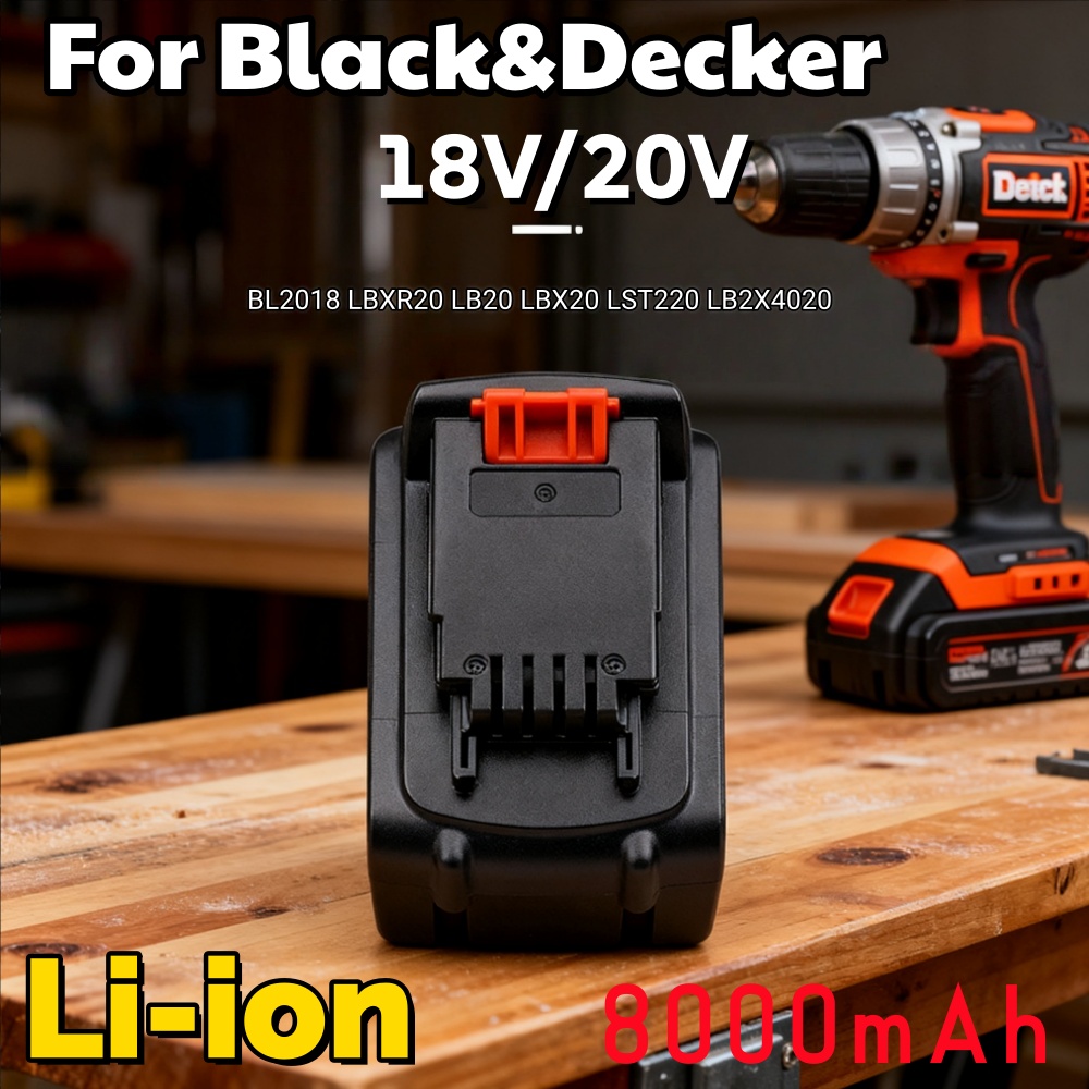 Black+Decker Tool 20V Max - 블랙앤데커 LB20 LBX20 LBXR20용 롱 런타임