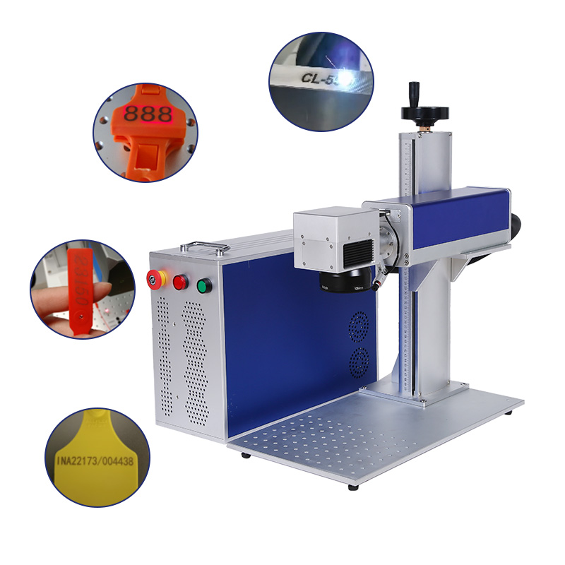 Industrial Laser Engraver For Metal - 휴대용 분할형 고출력 광섬유 레이저 마커,