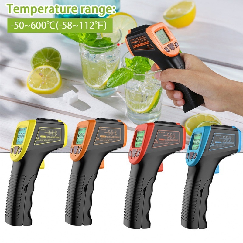 산업용 비접촉식 적외선 온도계 -50~600도 ° C  - Industrial Laser Temperature Gun 리뷰 및 가격