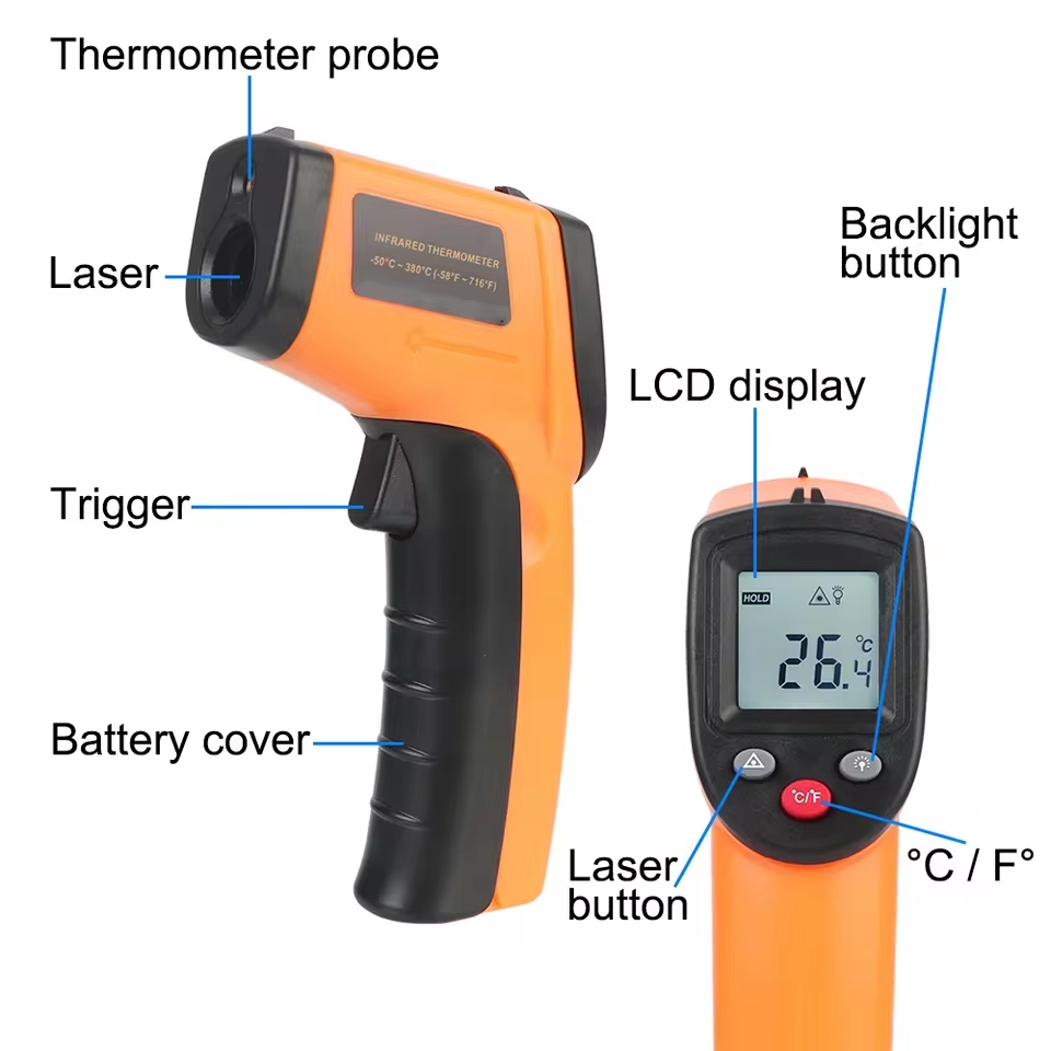 새로운 T600 T600A 디지털 적외선 온도계 건 - - Industrial Laser Temperature Gun 리뷰 및 가격