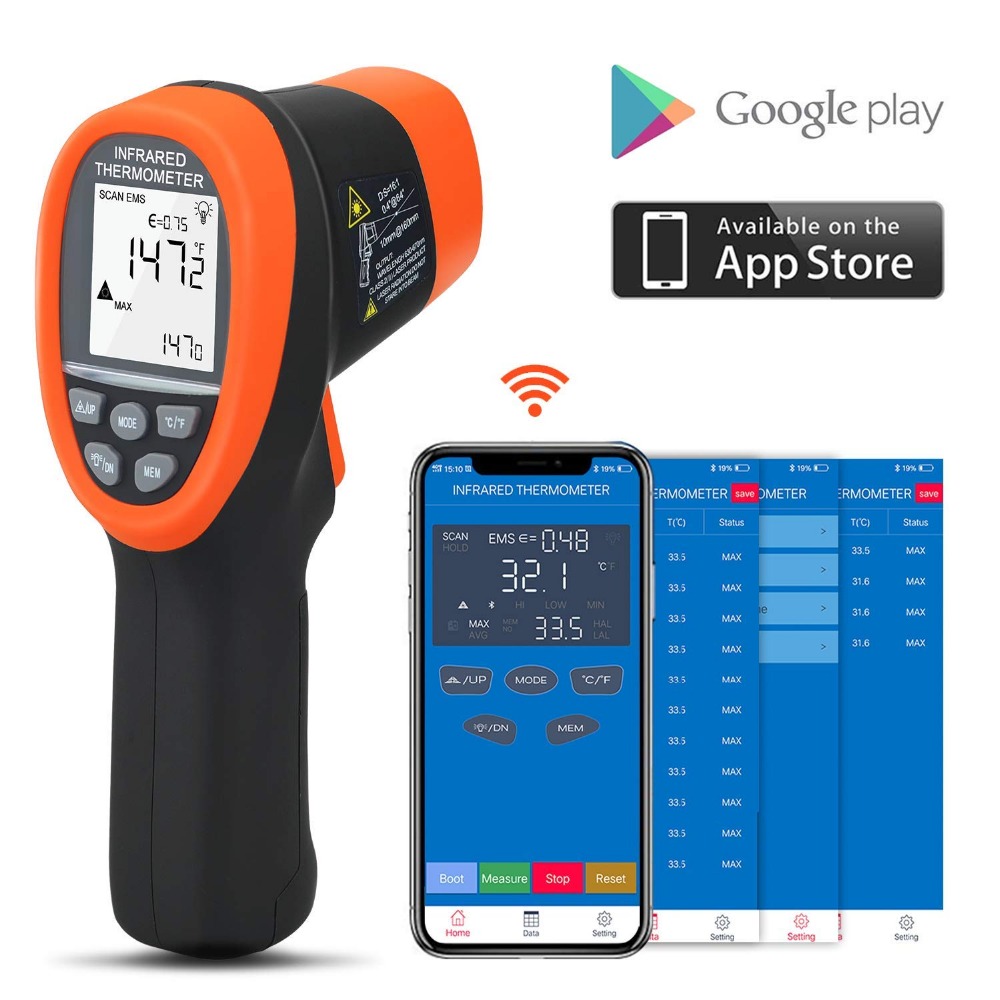 BTMETER 디지털 고온계 비접촉 IR 온도계 -58 - Industrial Laser Temperature Gun 리뷰 및 가격