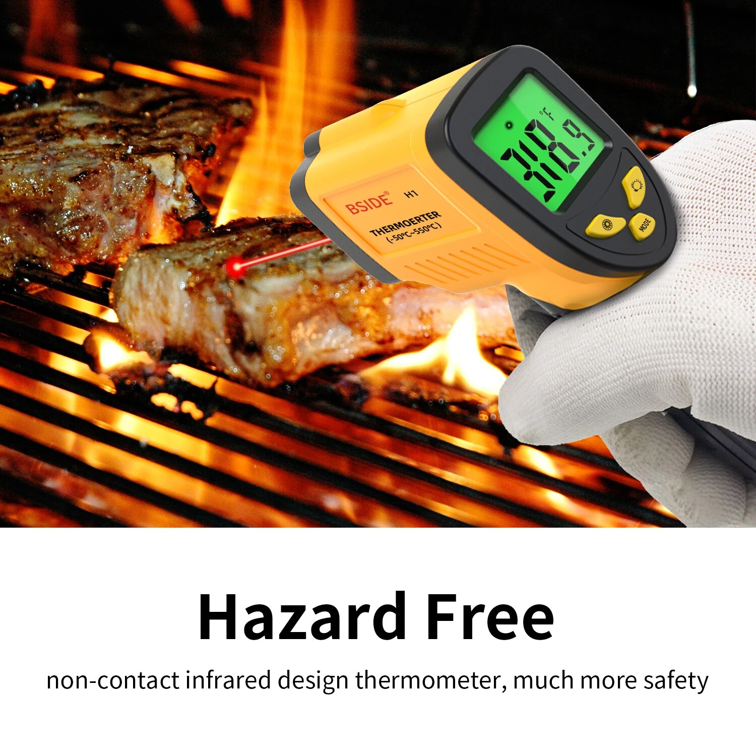 디지털 적외선 온도계 비접촉 디지털 레이저 온도계 건, - Industrial Laser Temperature Gun 리뷰 및 가격