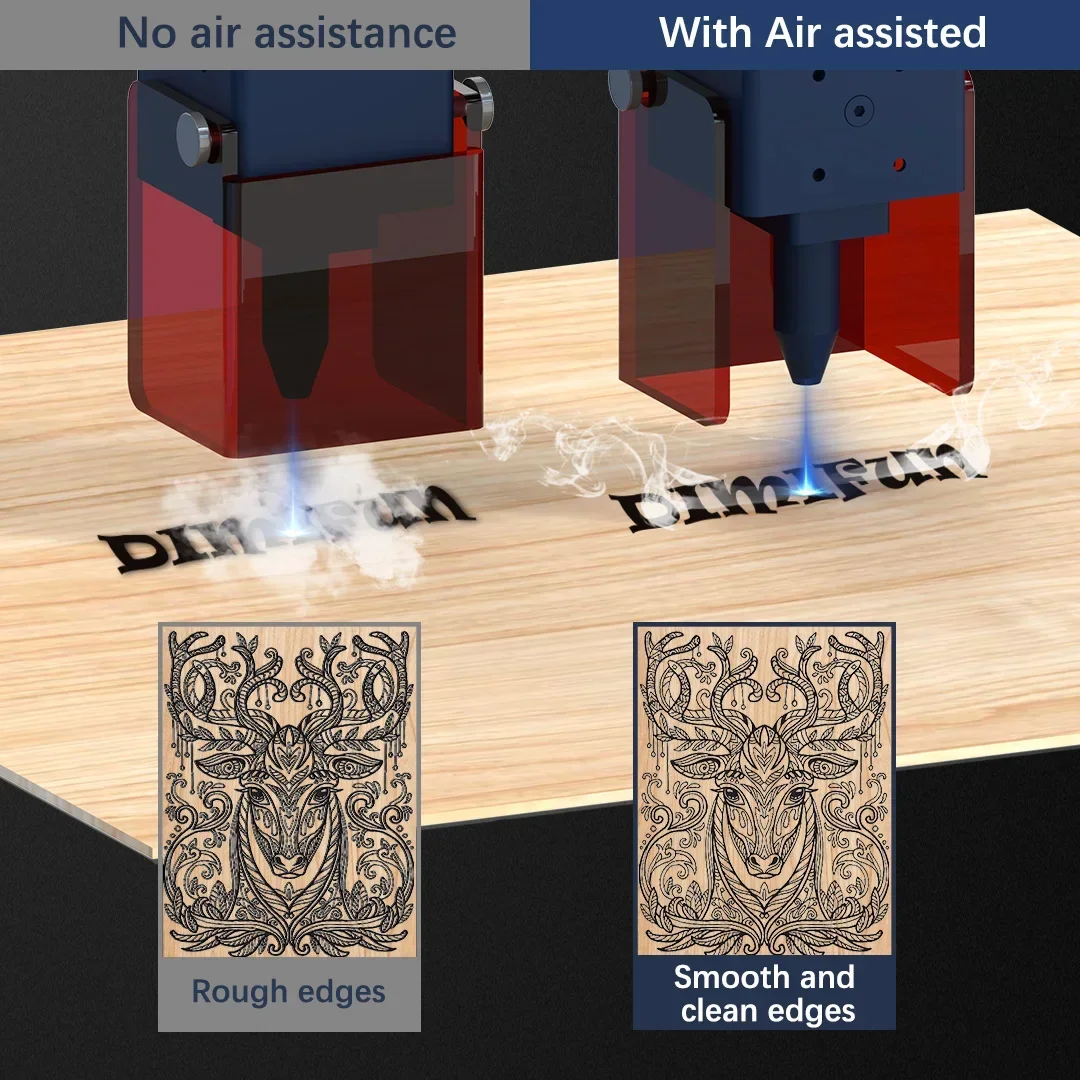 CNC 조각 및 절단기용 범용 레이저 공기 보조 펌프  - Air Assist Pump Laser 리뷰 및 가격
