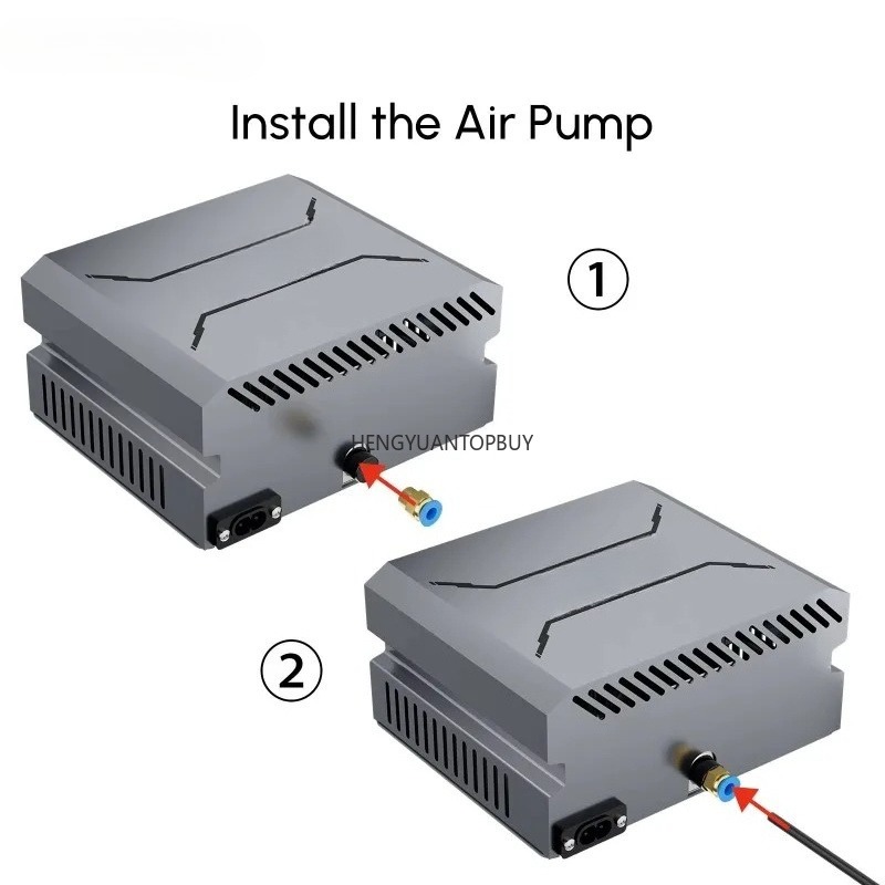 공기 펌프는 레이저 조각기의 절단, 보호 및 연기와 잔 - Air Assist Pump Laser 리뷰 및 가격
